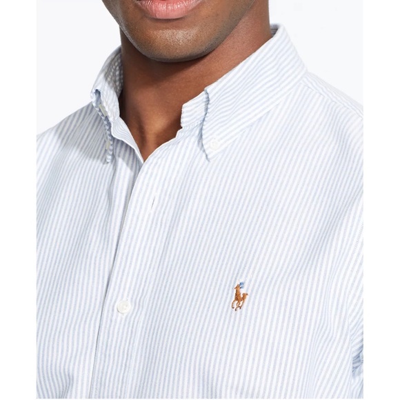 Ralph Lauren Blake 100% Cotton Button Down Men’s Shirt Size XL - Picture 2 of 12